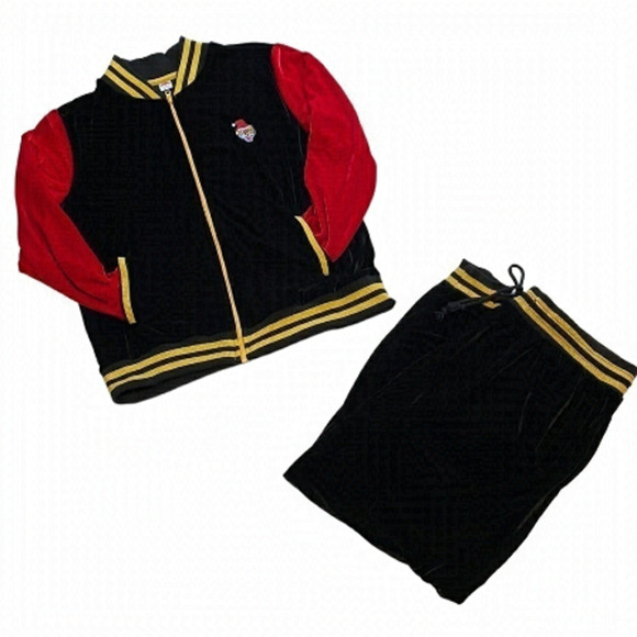 Holiday Velour Tracksuit With Sequins Santa Tiger - Size Large - Picture 1 of 10